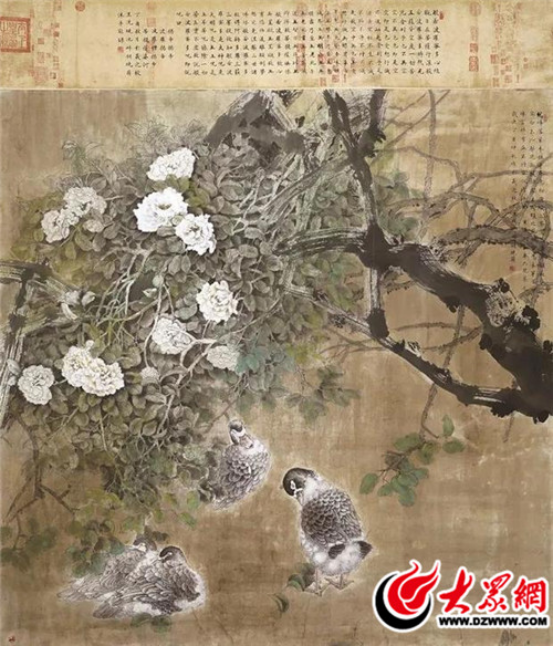 临沂著名画家胡小萌喜获第九届全国花鸟画展银奖