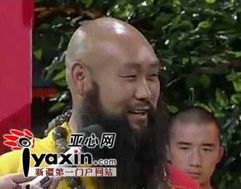 图为释德朝禅师参加湖南卫视《天天向上》截图（来源：亚心网）