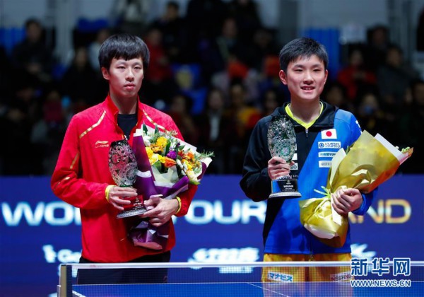 （体育）（1）乒乓球——国际乒联总决赛：张本智和男单夺冠