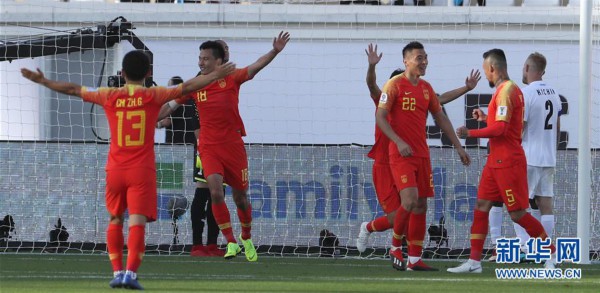 （亚洲杯）（11）足球——亚洲杯：中国胜吉尔吉斯斯坦