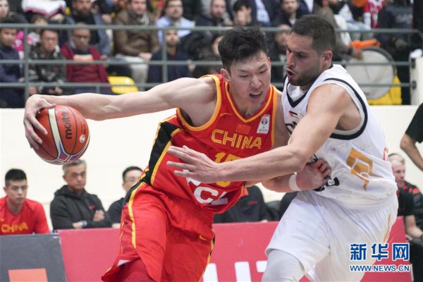 （体育）（11）篮球——世预赛：中国不敌约旦