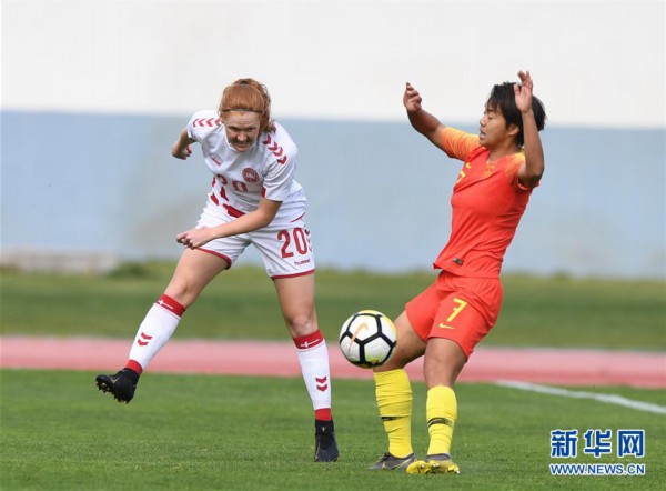 （体育）（5）足球——阿尔加夫杯：中国队不敌丹麦队