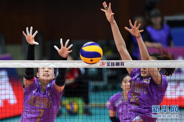 （体育）（11）排球——女排超级联赛：北京汽车胜天津渤海