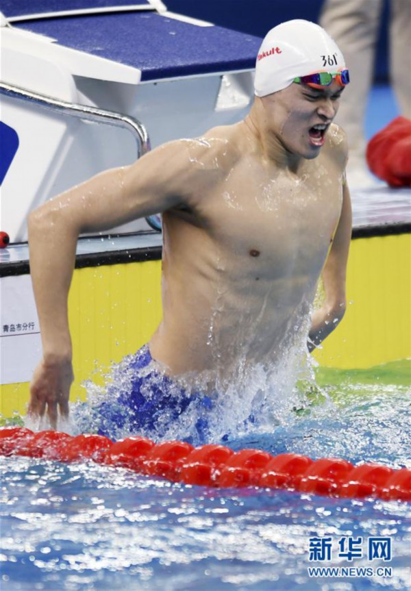 （体育）（1）游泳——全国游泳冠军赛：孙杨男子400米自由泳夺冠