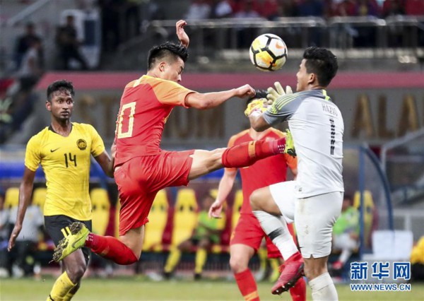 （体育）（3）足球——U23亚锦赛预选赛：中国国奥平马来西亚国奥