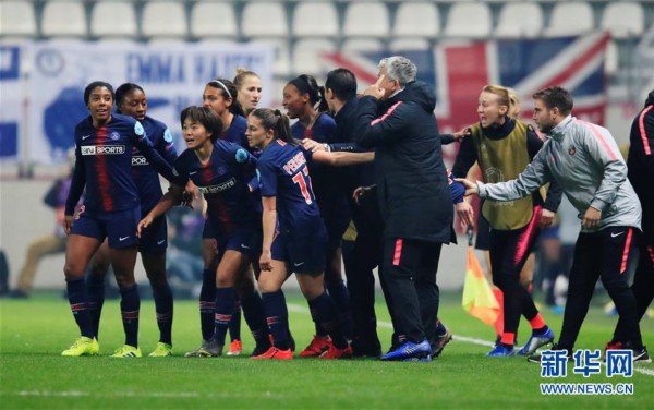 （体育）（4）足球——女足欧冠：巴黎圣日耳曼队无缘半决赛