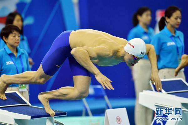（体育）（2）游泳——全国冠军赛：孙杨获男子800米自由泳冠军