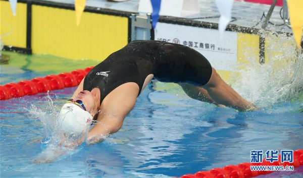 （体育）（8）游泳——全国冠军赛：傅园慧获女子50米仰泳冠军