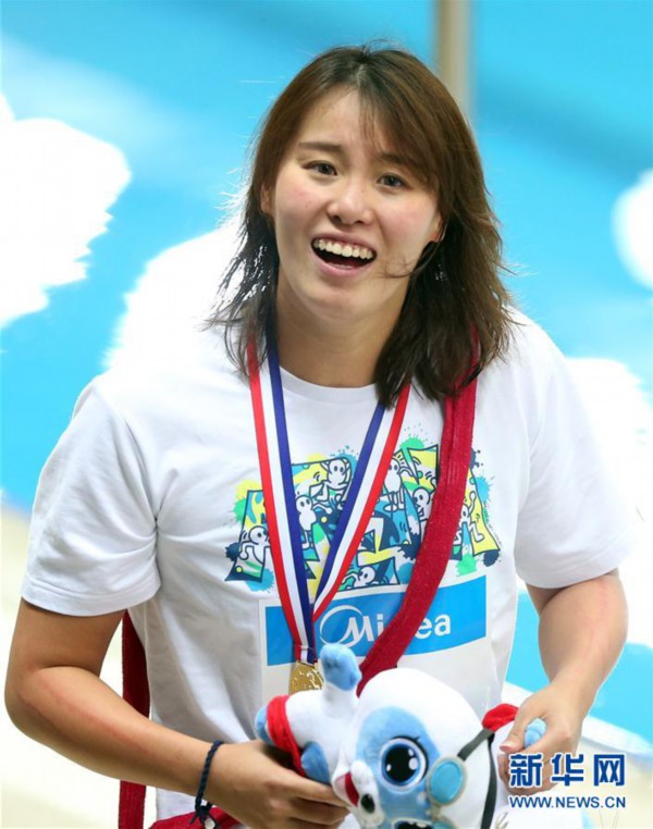 （体育）（11）游泳——全国冠军赛：傅园慧获女子50米仰泳冠军