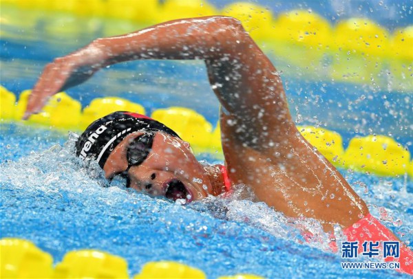 （体育）（14）游泳——全国冠军赛：王简嘉禾800米自由泳创亚洲新纪录