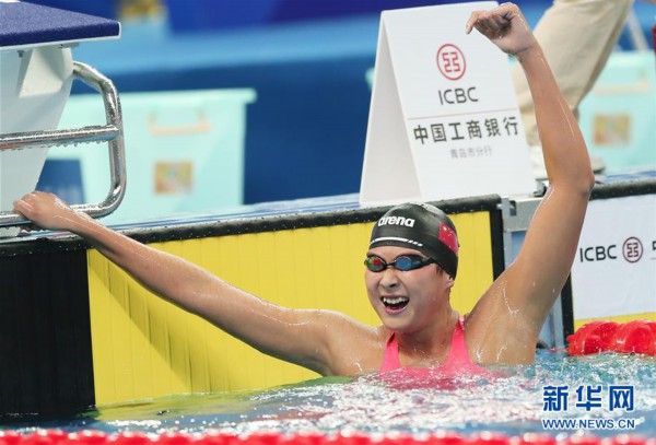 （体育）（2）游泳——全国冠军赛：王简嘉禾800米自由泳创亚洲新纪录