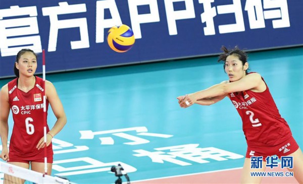 （体育）（9）排球——世界女排联赛江门站：中国队胜波兰队