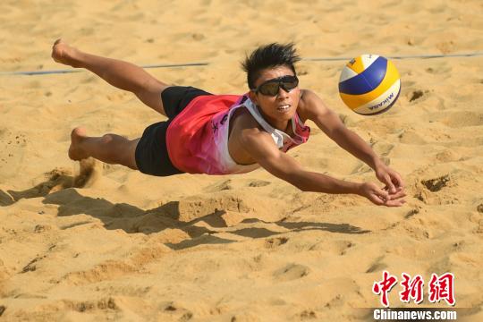 香港选手出战二青会沙滩排球比赛