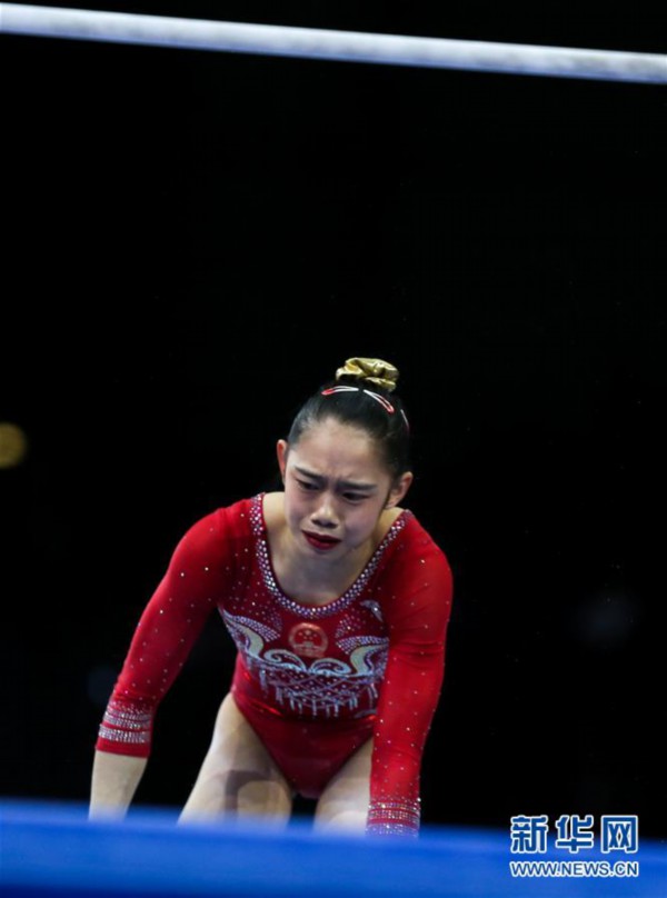 （体育）（8）体操——世锦赛女子团体决赛:中国队位列第四