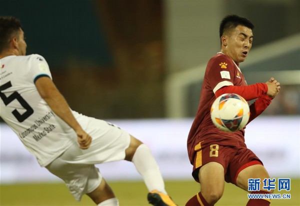 （体育）（4）足球——国际大体联足球世界杯揭幕战：中国北京理工大学对阵墨西哥自治大学