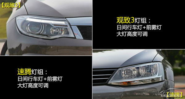 观致3对比速腾