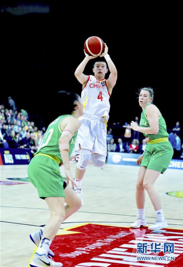 （体育）（5）篮球——热身赛：中国女篮不敌澳大利亚女篮